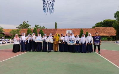 SMP NEGERI 2 PANGKAH MERAIH JUARA 1 HANDBALL PUTRI TINGKAT KABUPATEN TEGAL