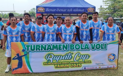 Silaturahmi Insan Pendidikan: Tim Voli SMP Negeri 2 Pangkah Berlaga di Bupati Cup