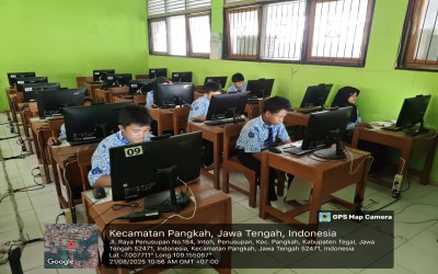 Pelaksanaan Asesmen Nasional Berbasis Komputer (ANBK) di SMP Negeri 2 Pangkah Berjalan Lancar